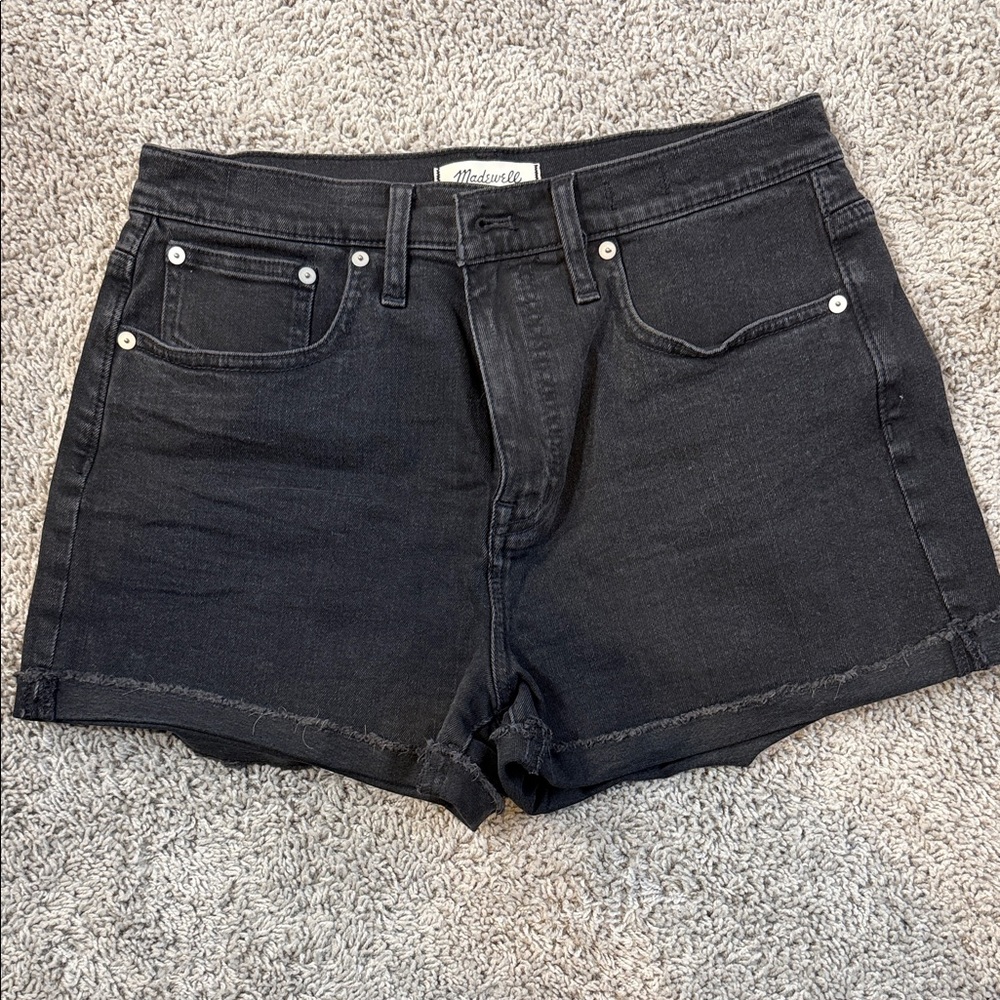 Madewell Women's washed black Jean Shorts